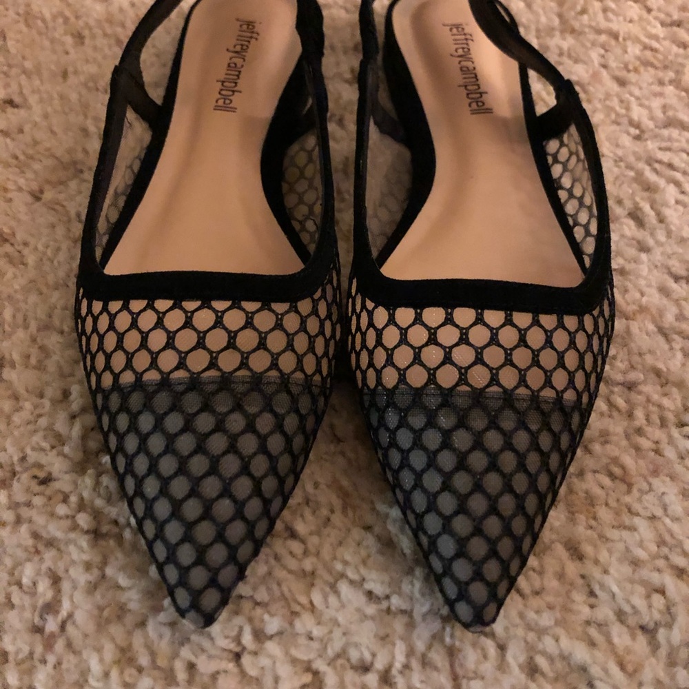 Jeffrey Campbell Emelia mesh slingback flat